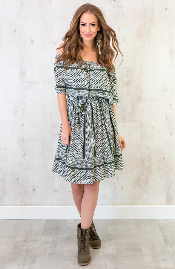 Noa Print Jurk Army – shoparchief, foto 2