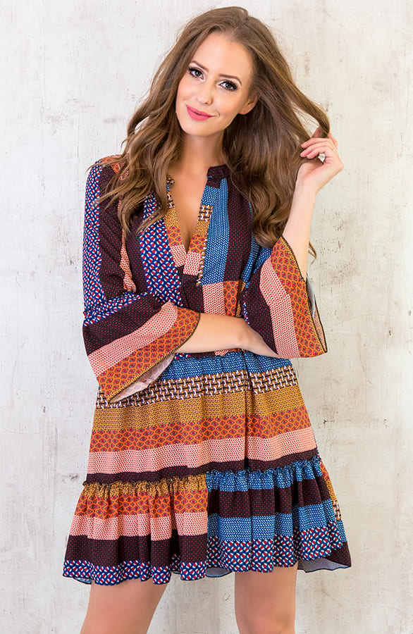 Noa Patchwork Tuniek Blauw – shoparchief, foto 2