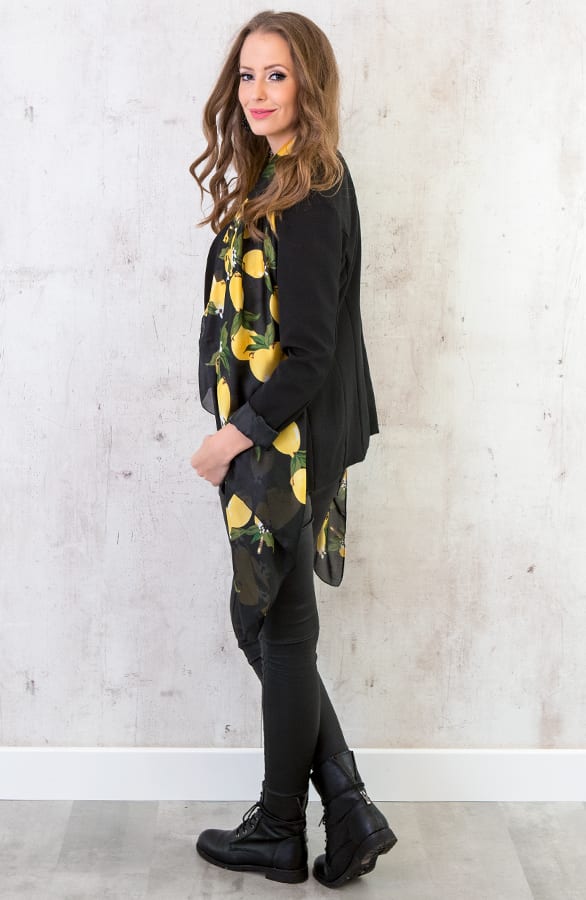 Lemon Sjaal Zwart – shoparchief, foto 4
