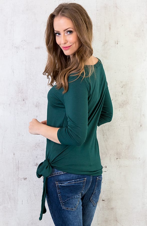 Basic Strik Shirt Groen – shoparchief, foto 4