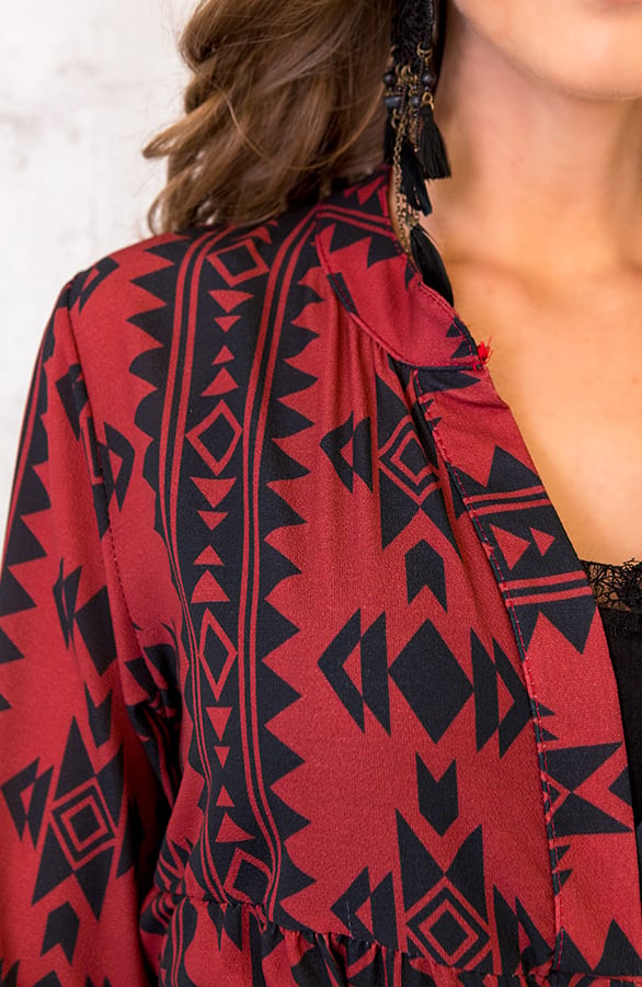 Noa Aztec Tuniek Bordeaux – shoparchief, foto 5