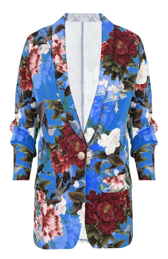 Bloemenprint Jasje Kobalt – shoparchief, foto 1