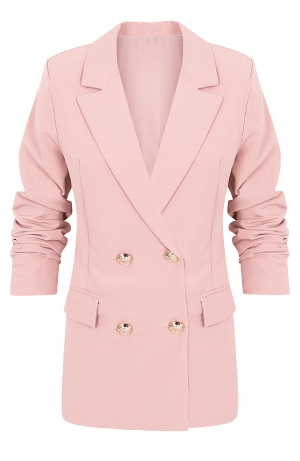 Button Blazer Oud Roze – shoparchief, foto 1