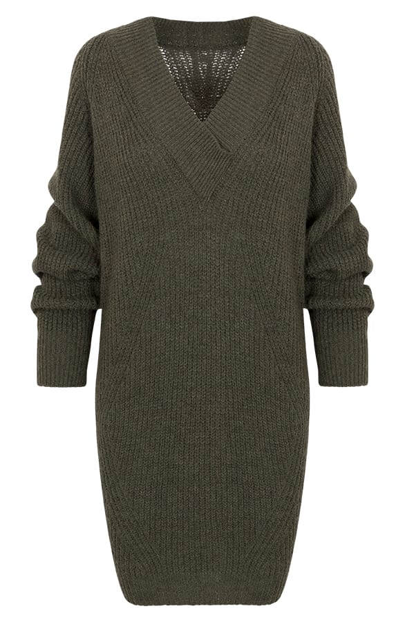 Oversized Tuniek Gebreid Army – shoparchief, foto 1