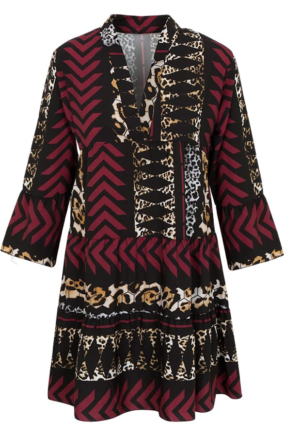 Fay Tuniek Aztec Panter Bordeaux – shoparchief, foto 1