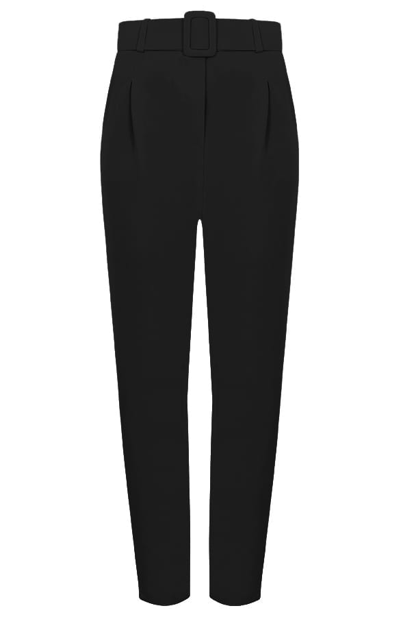 Pantalon Met Riem Zwart – shoparchief, foto 1
