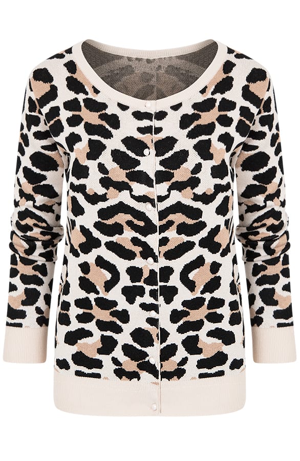 Panterprint Vest Beige Camel – shoparchief, foto 1