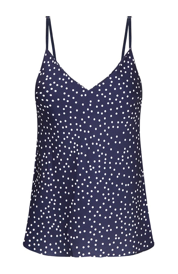 Polkadot Top Blauw – shoparchief, foto 1