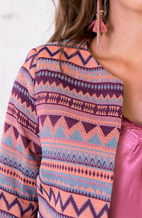 Aztec Blazer Roze – shoparchief, foto 4