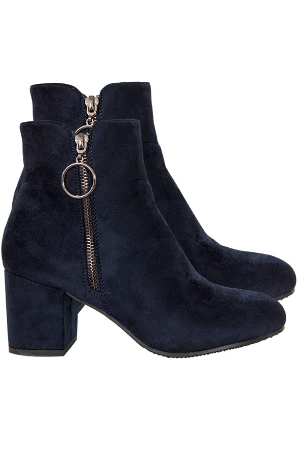 Suede Enkellaarzen Deluxe Marine – shoparchief, foto 1