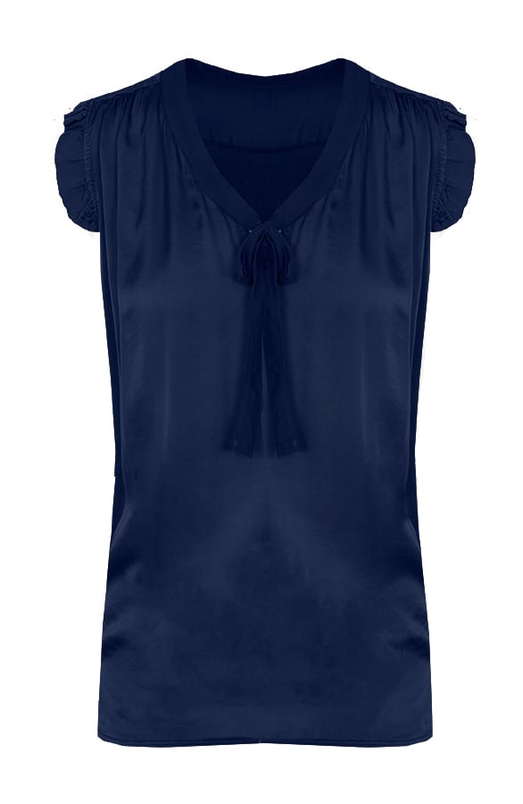 Zijde Strik Top Marine – shoparchief, foto 1
