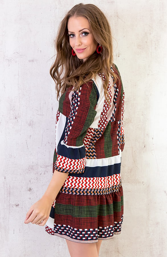 Fay Patchwork Tuniek Bordeaux – shoparchief, foto 5