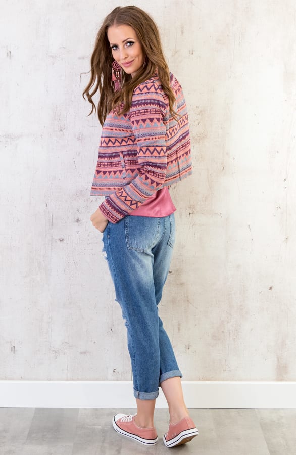 Aztec Blazer Roze – shoparchief, foto 5