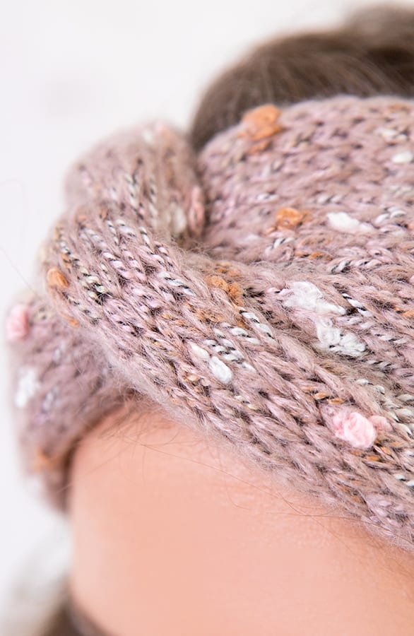 Gebreide Haarband Roze – shoparchief, foto 3