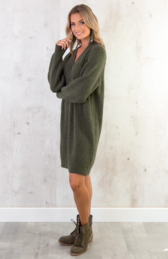 Oversized Tuniek Gebreid Army – shoparchief, foto 4