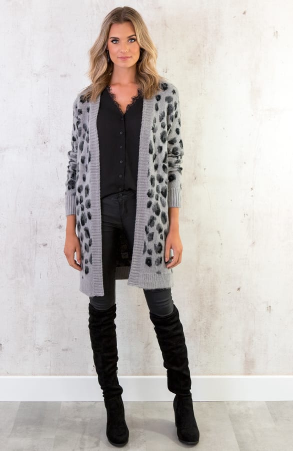 Leopard Vest Grijs – shoparchief, foto 5