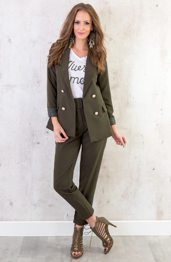 Vivre D Amour Top Wit Army – shoparchief, foto 5