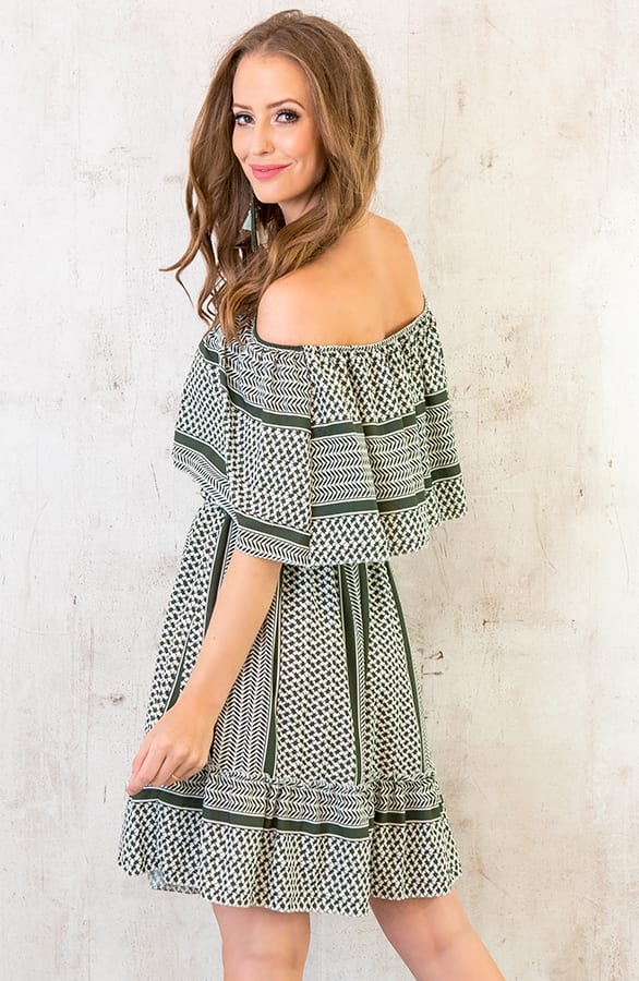 Noa Print Jurk Army – shoparchief, foto 3
