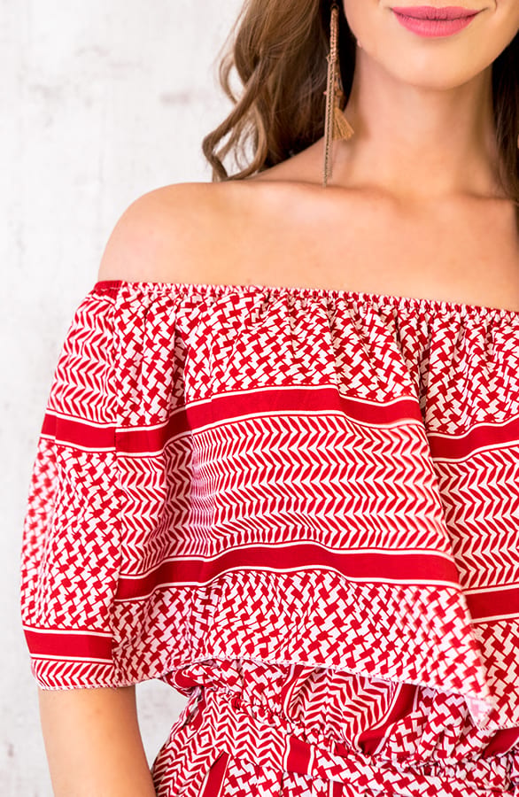 Noa Print Jurk Rood – shoparchief, foto 5