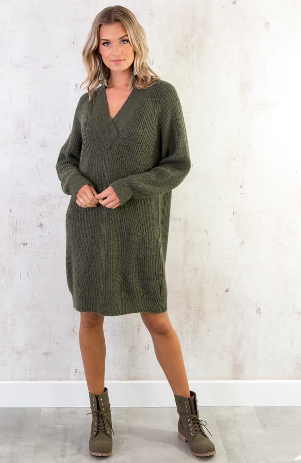 Oversized Tuniek Gebreid Army – shoparchief, foto 2
