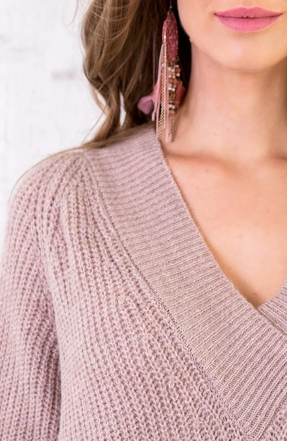 Oversized Tuniek Gebreid Roze – shoparchief, foto 5