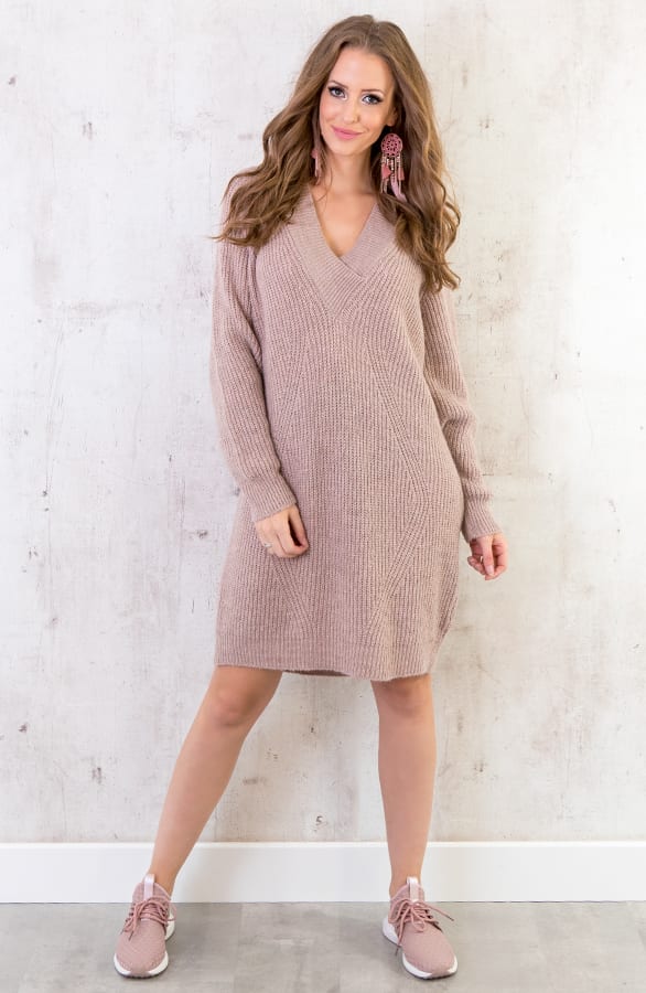 Oversized Tuniek Gebreid Roze – shoparchief, foto 4