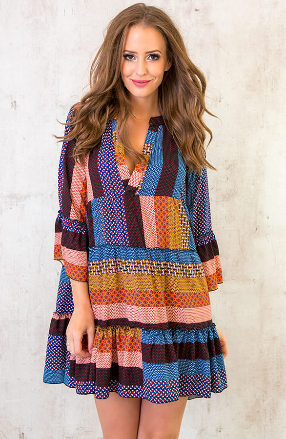 Noa Patchwork Tuniek Blauw – shoparchief, foto 6