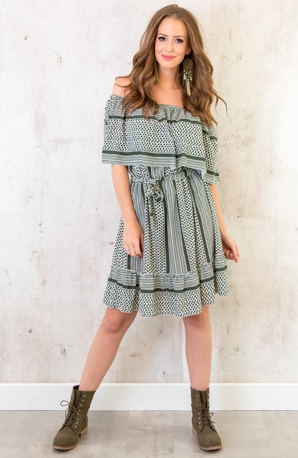 Noa Print Jurk Army – shoparchief, foto 6