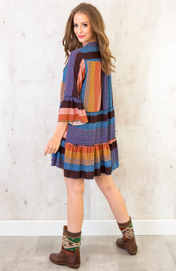 Noa Patchwork Tuniek Blauw – shoparchief, foto 4