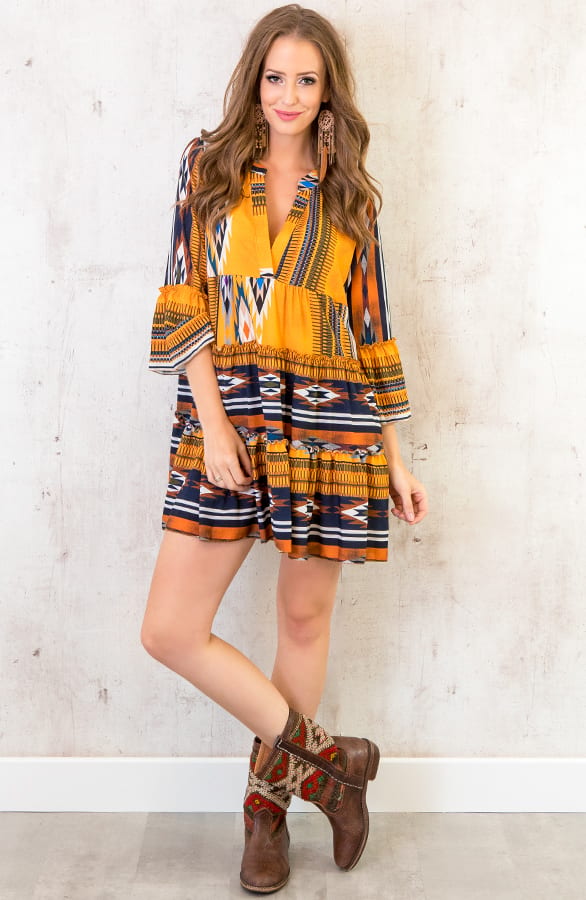 Noa Mexican Tuniek Geel – shoparchief, foto 3