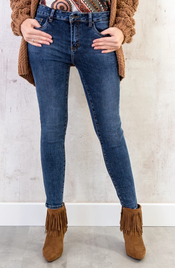 High Waist Spijkerbroek Blauw – shoparchief, foto 2
