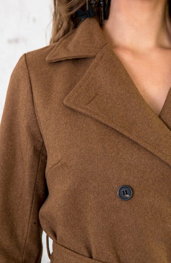 Trenchcoat Camel – shoparchief, foto 5