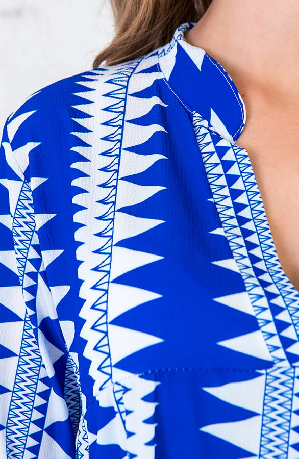 Fay Print tuniek Wit Kobalt – shoparchief, foto 5