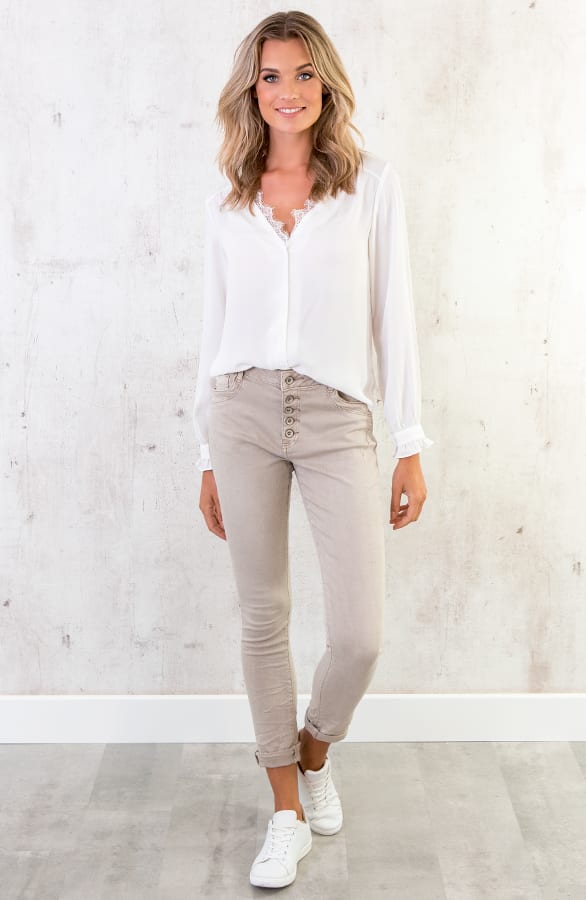 Lace Blouse Exclusive Wit – shoparchief, foto 2