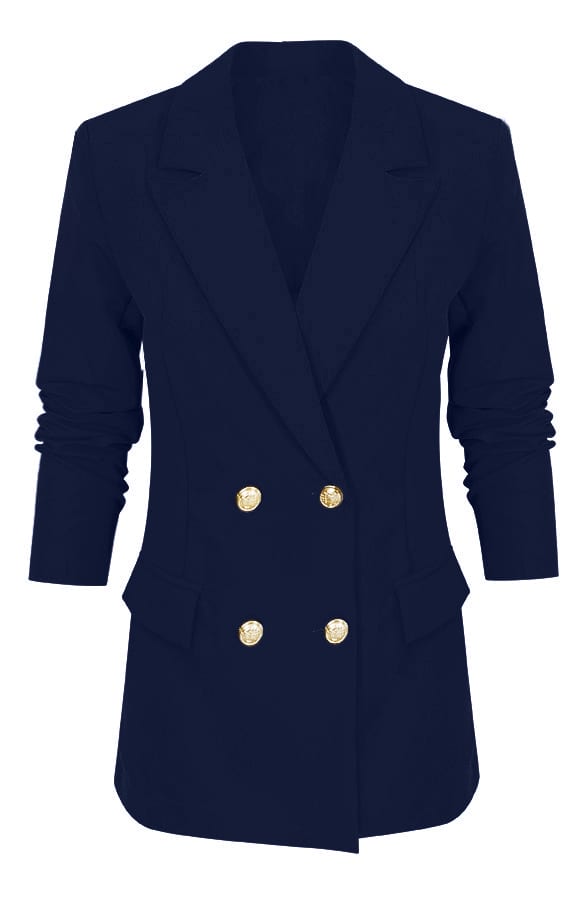 Button Blazer Marineblauw – shoparchief, foto 1
