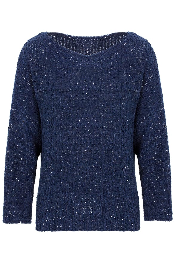 Gebreide Trui Marineblauw – shoparchief, foto 1