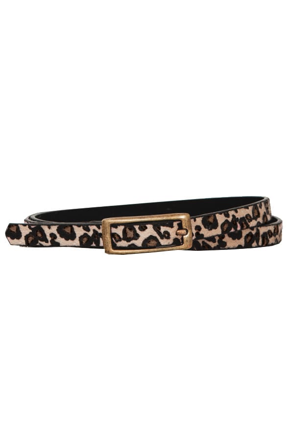 Leopard Riem Smal Bruin – shoparchief, foto 1