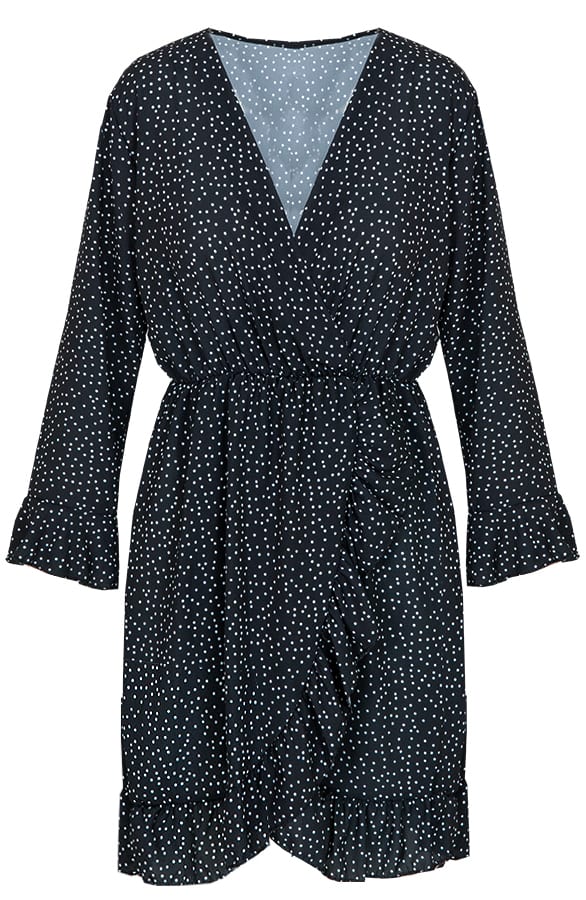 Polkadot Jurk Zwart – shoparchief, foto 1