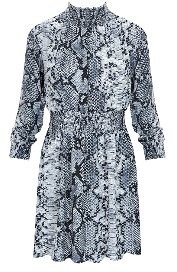Slangenprint Col Jurk – shoparchief, foto 1
