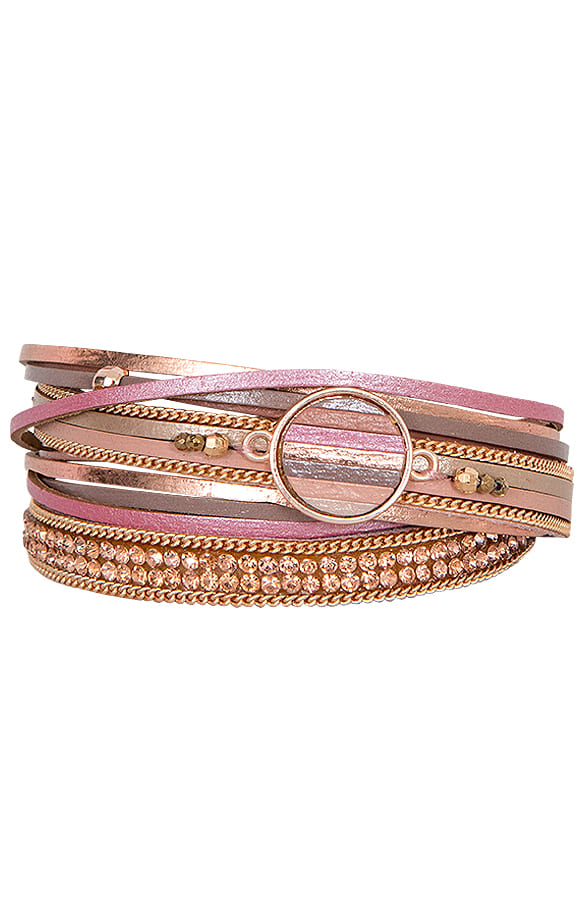 Wikkelarmband Pastel Roze – shoparchief, foto 1