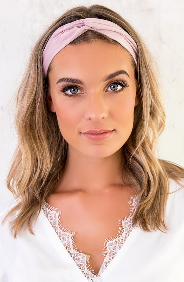 Zijde Haarband Roze – shoparchief, foto 1