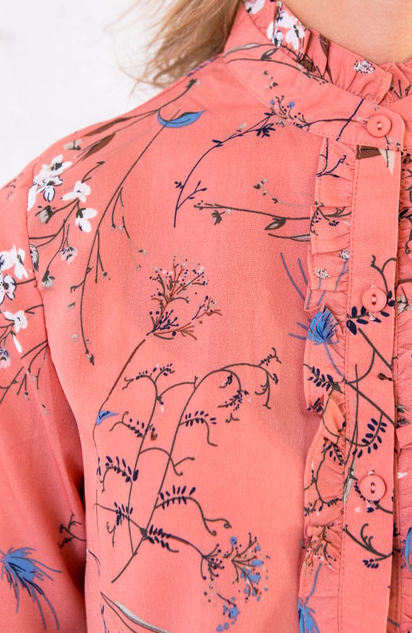 Bloemen Blouse Roze – shoparchief, foto 4