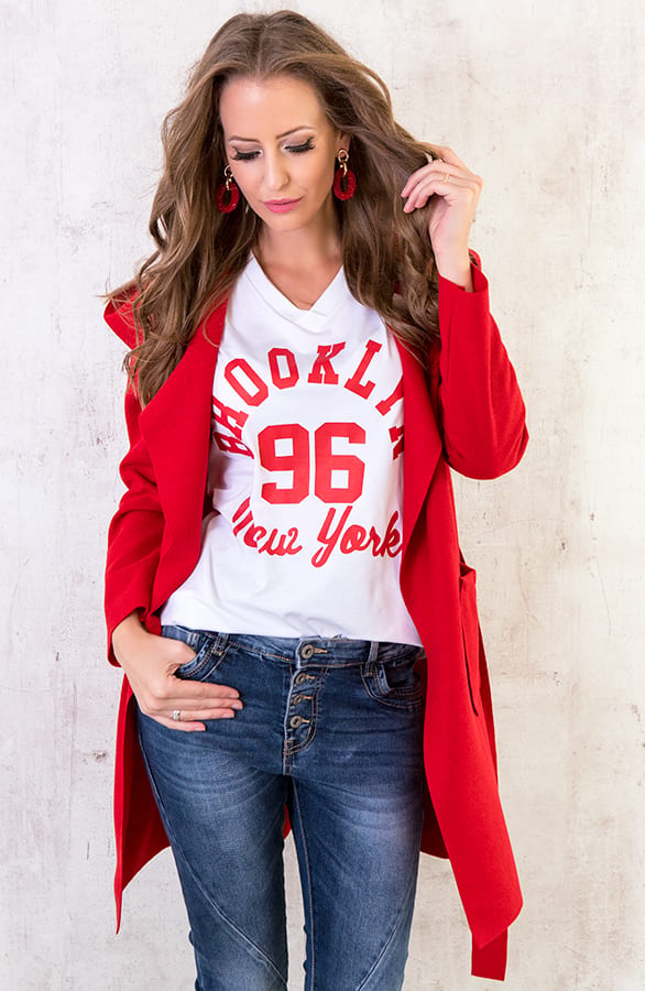 Wanted Coat Short Rood – shoparchief, foto 4