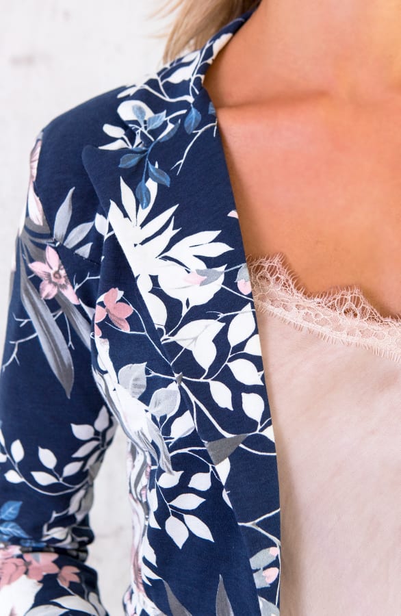 Bloemen Jasje Marineblauw – shoparchief, foto 4