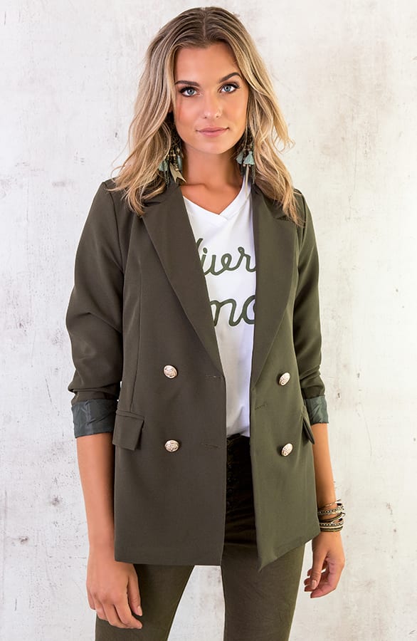Vivre D Amour Top Wit Army – shoparchief, foto 4