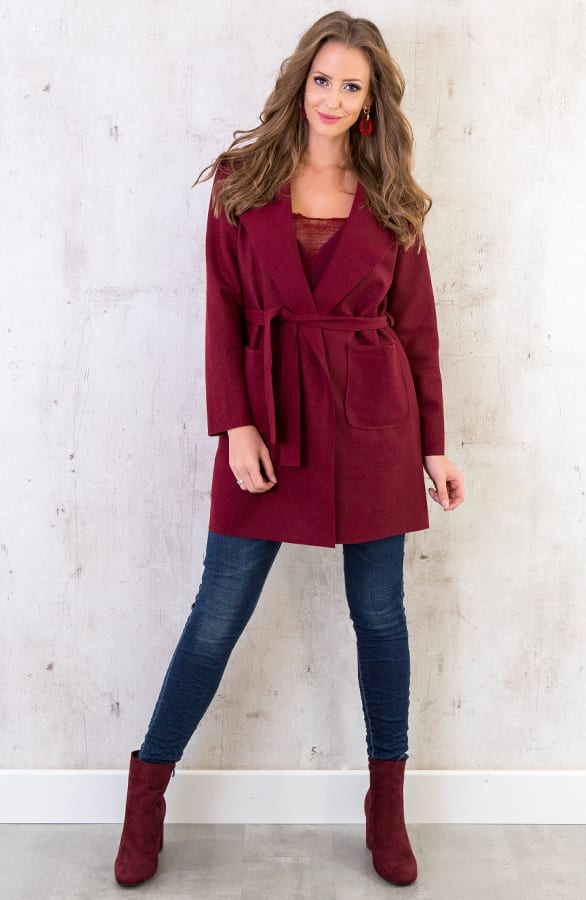 Wanted Coat Short Bordeaux – shoparchief, foto 3
