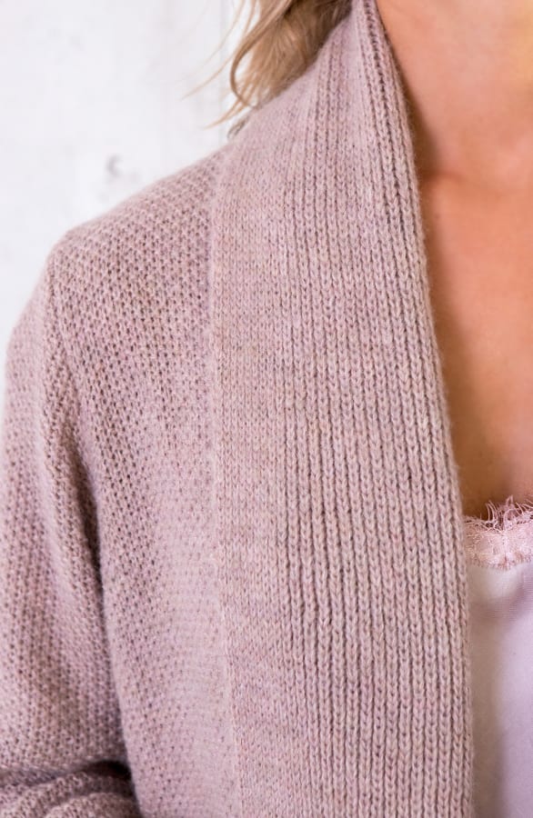 Lang Gebreid Vest Roze – shoparchief, foto 6