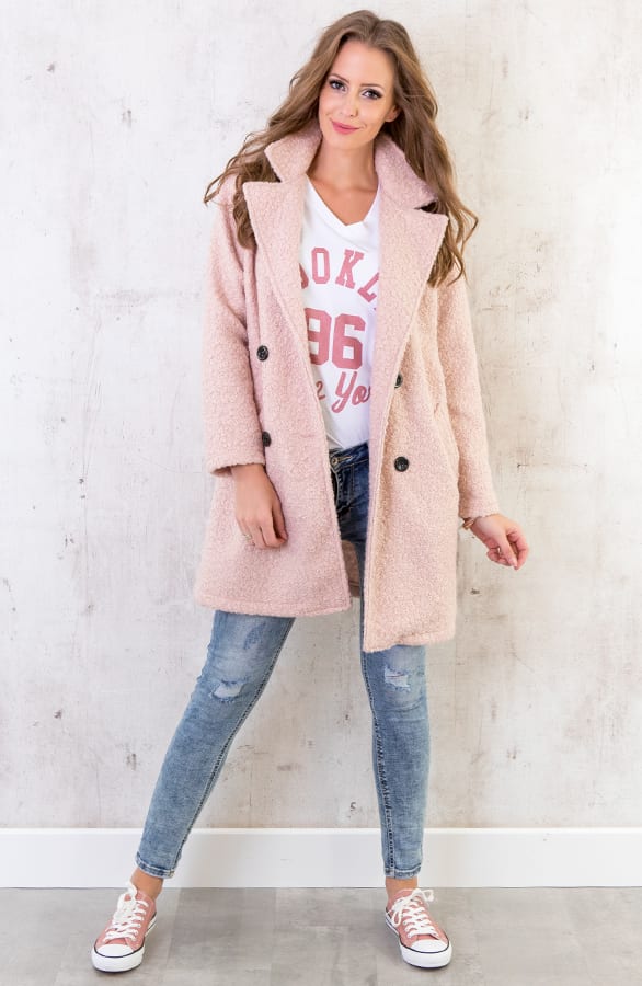 Teddy Coat Oud Roze – shoparchief, foto 6