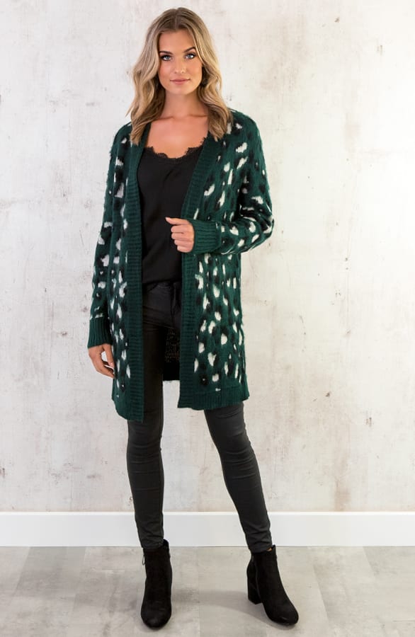 Leopard Vest Groen – shoparchief, foto 5
