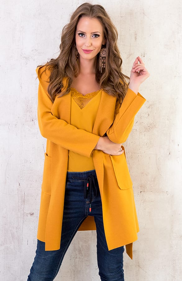 Wanted Coat Short Oker – shoparchief, foto 4